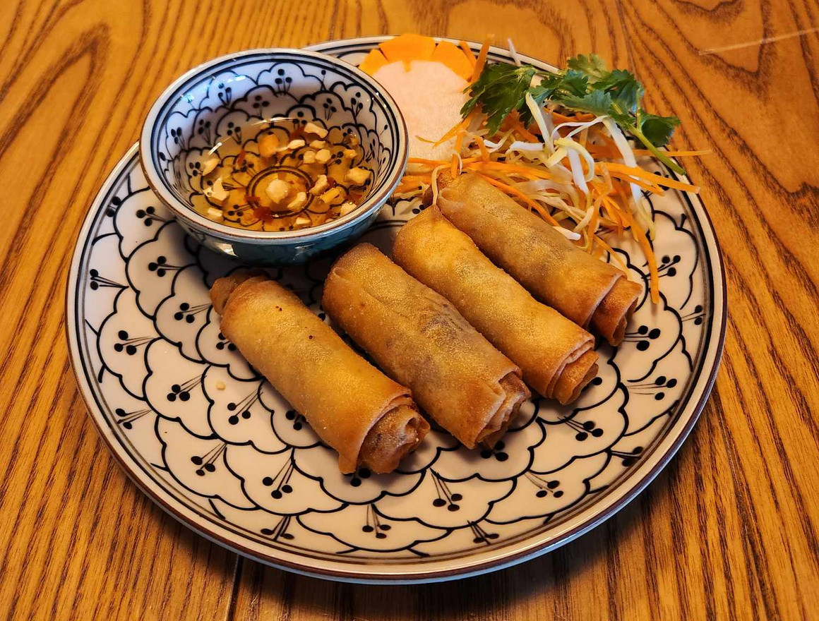 Deep fried spring rolls at Saigon Sister
